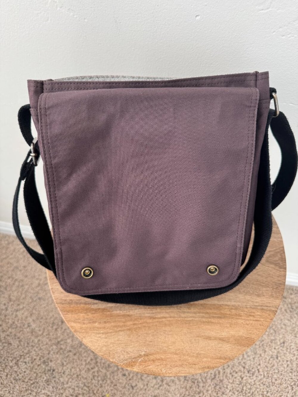Carhartt Canvas Crossbody Messenger Bag Brown Utility Workwear - Picture 8 of 12